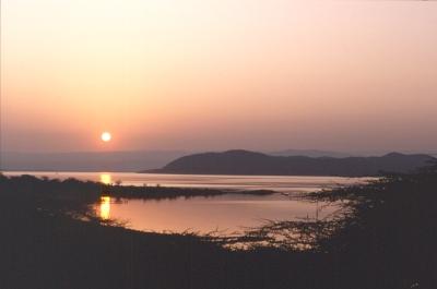 Sonnenaufgang am Lake Baringo