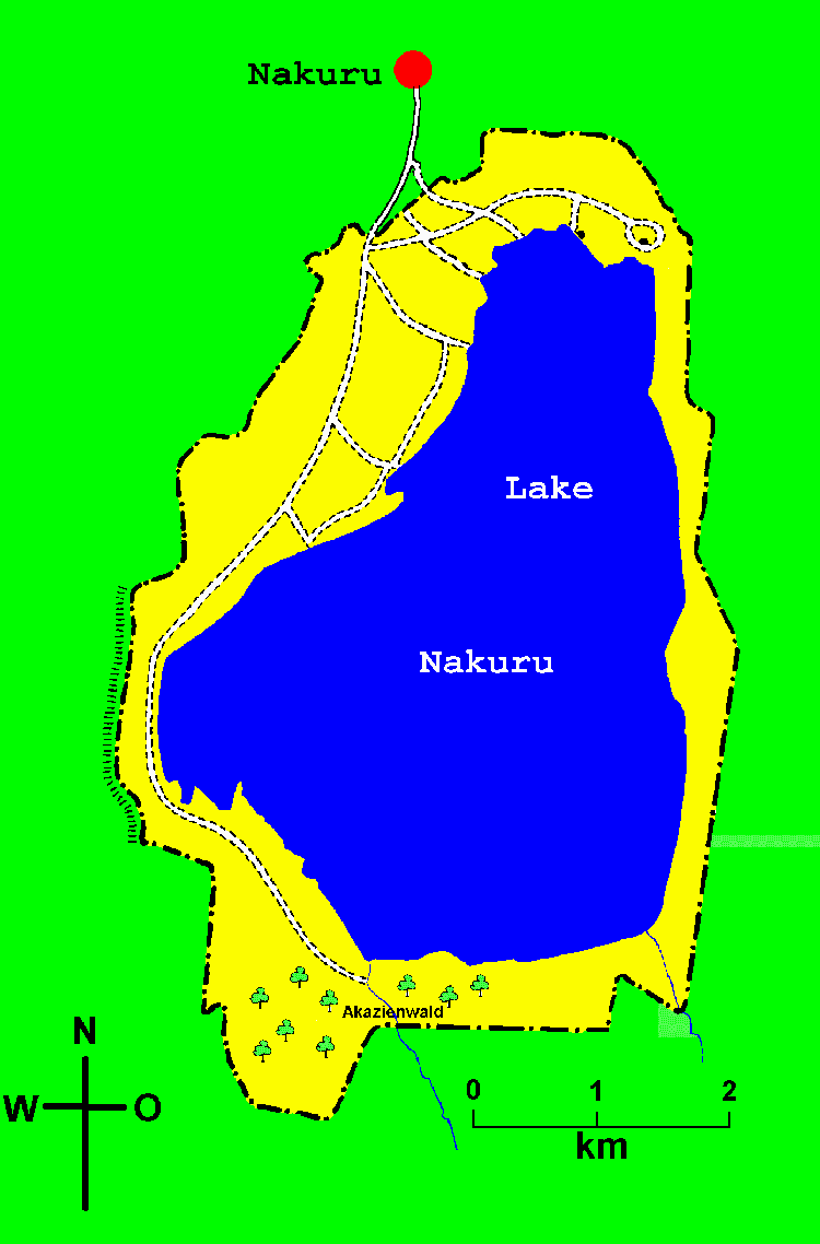 Karte Lake Nakuru NP