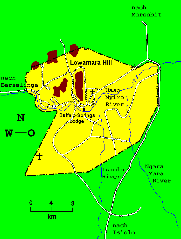 Karte Samburu
