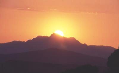 Sonnenuntergang über dem Monte Capanne