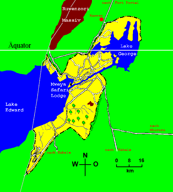 Karte Ruwenzori Nationalpark